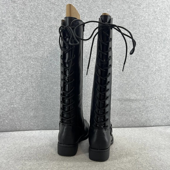 Euro Soft Women's Black Lace-Up Knee-High Boots New - Picture 6 of 9